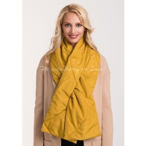 Do Everything in Love Puffy Padding Quilted Scarf
